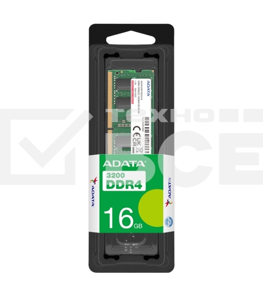 Оперативная память ADATA, DDR4, 16GB (1x16GB), 3200MHz, CL22, SO-DIMM