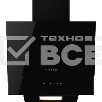Вытяжка Kuppersberg F 601 BL ширина 60 см, отвод/рециркуляция, 600 м3/час, сенсорное управление, 3 скоростей, светодиодное освещение 1*2 Вт, металлический жироулавливающий фильтр, угольный фильтр KF-ES  (опция), 46 дБ, , цвет: черный  / короб чёрная эмаль, фото3