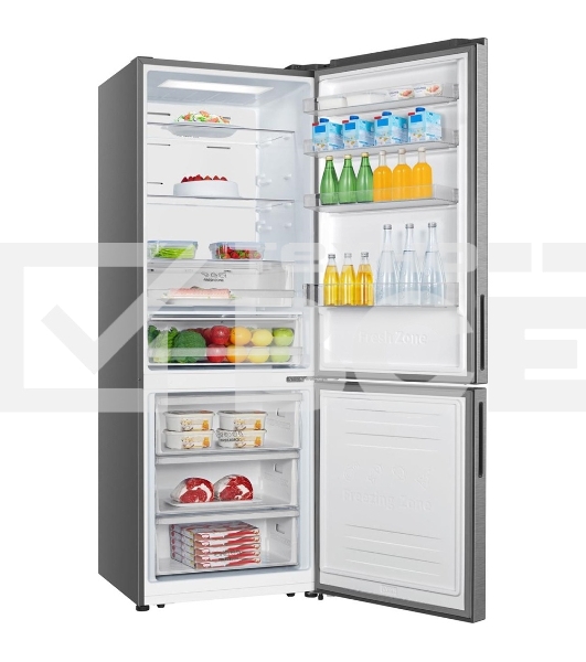 Холодильник Gorenje NRK720EAXL4 серый двухкамерный 347/109л морозилка снизу, No Frost