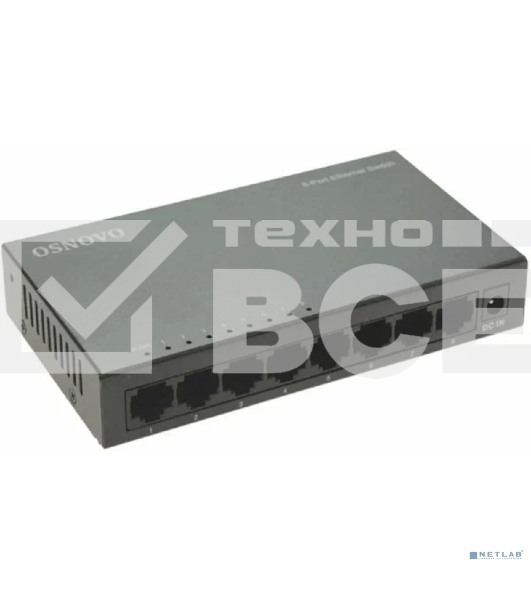 Коммутатор Osnovo SW-8F 8x100 Мбит/с неуправляемый