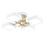 Люстра светодиодная на штанге Ambrella light FL516341/4 WH/GD белый/золото 72W 3000-6000K 550*550*150 (без ПДУ), фото9