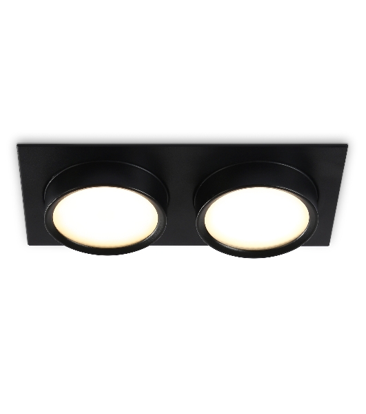 Светильник Ambrella light TN6743/2 BK черный IP44 GX53/2 210*110*57
