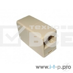 Проходной адаптер RJ45 кат.5e VCOM соединительный RJ-45/RJ-45(10 шт. в уп-ке), блистер