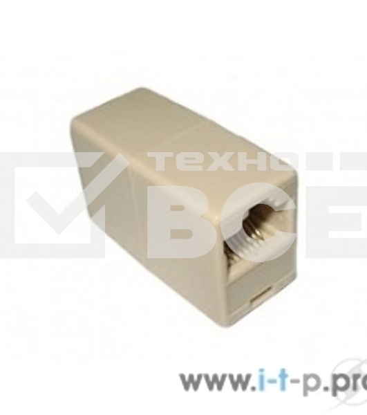 Проходной адаптер RJ45 кат.5e VCOM соединительный RJ-45/RJ-45(10 шт. в уп-ке), блистер