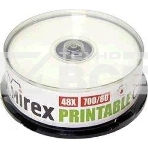 Диск CD-R Mirex 700 Mb, 48х, Cake Box (25), Ink Printable (25/300), фото2