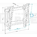 Кронштейн для телевизора Holder LCD-T2609 черный 22