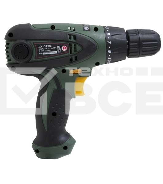 Дрель КАЛИБР ДЭ- 310ш 310Вт 10мм БЗП
