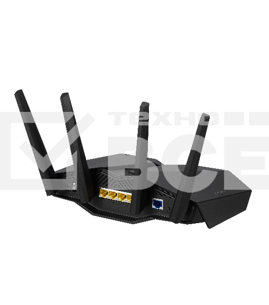 Роутер ASUS RT-AX82U роутер 802.11b/g/n/ac/ax, до 574 + 4804Мбит/c, 2,4 + 5 гГц, 4 антенны, USB, GBT LAN ; 90IG05G0-MO3R10