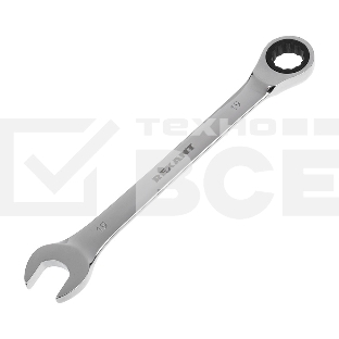 Ключ комбинированный трещоточный Rexant 19 мм, CrV, зеркальный хром