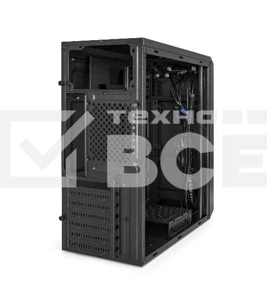 Компьютерный корпус Miditower ExeGate XP-332UC-XP400 (ATX, XP400 с вент. 12см, 2*USB3.0+1*TypeC, аудио, черный)