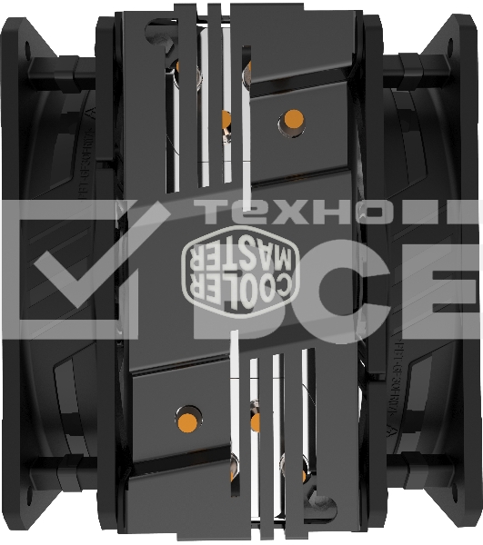 Кулер для процессора Cooler Master Hyper 212 LED Turbo ARGB черный, 120 мм, алюминий/медь, 1800 об/мин, 27 дБ, 4 pin, 160 Вт, 159 мм