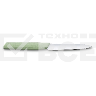 Нож кухонный Victorinox Swiss Modern (6.9006.1042) стальной разделочный лезв.100мм прямая заточка зеленый