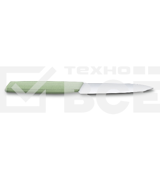 Нож кухонный Victorinox Swiss Modern (6.9006.1042) стальной разделочный лезв.100мм прямая заточка зеленый