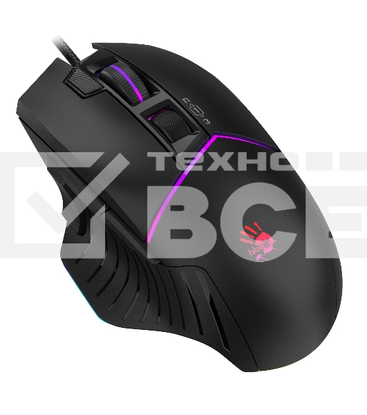 Мышь проводная A4Tech Bloody W95 Max черный, 12000 dpi, USB, кнопки - 10