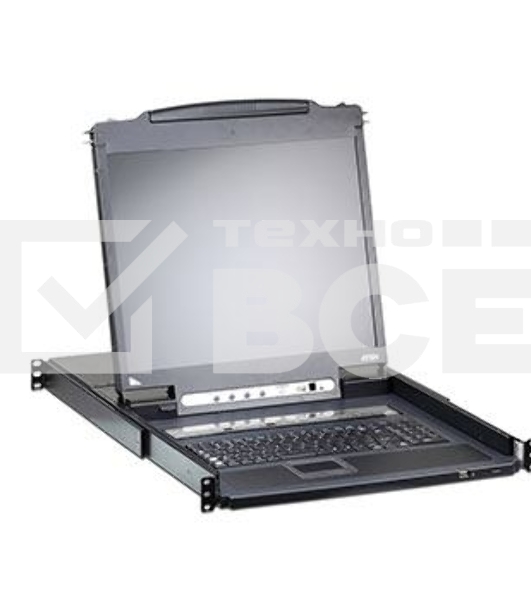 Переключатель KVM 16-портовый IP с ЖК-дисплеем Slideaway/ATEN SINGLE RAIL 16P PS/2-USB LCDKVMP 17INCH WIH IP