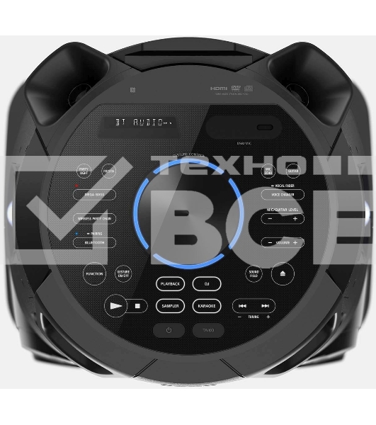 Минисистема Sony MHC-V73D черный CD CDRW DVD DVDRW FM USB BT