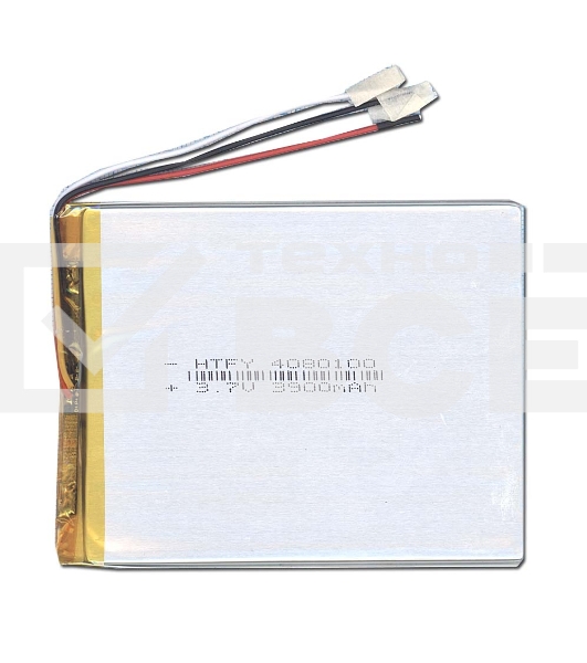 Аккумулятор Li-Pol (батарея) 4*80*100мм 3pin 3.7V/3900mAh