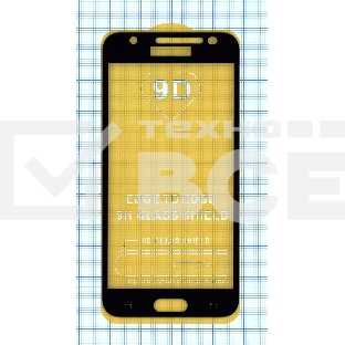 Защитное стекло для Samsung Galaxy J3 черный