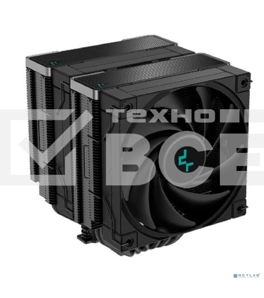 Кулер для процессора DEEPCOOL AK620 ZERO DARK черный, 120 мм, алюминий/медь, 1850 об/мин, 28 дБ, 4 pin, 260 Вт, 160 мм