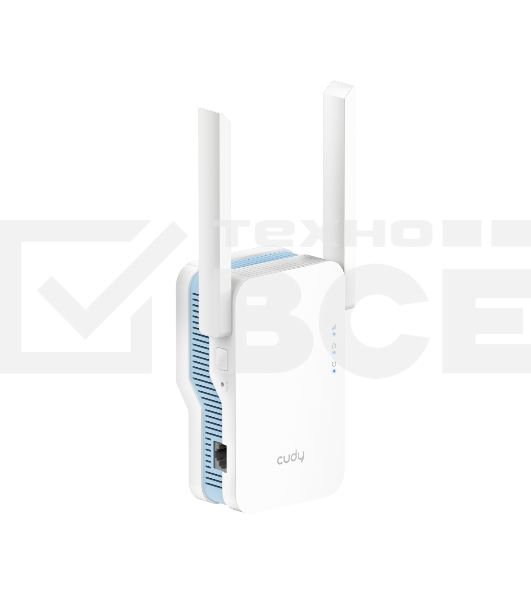 Повторитель беспроводного сигнала Cudy RE1200 AC1200 10/100BASE-TX/Wi-Fi белый