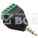 Сборный штекер miniJack 3.5 мм 3 канала, фото 1