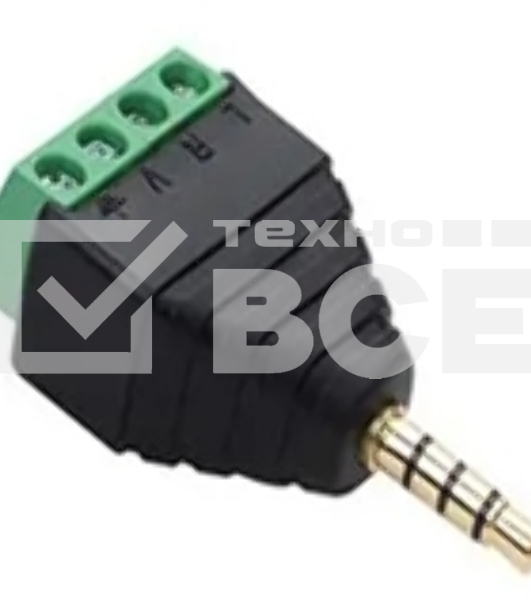 Сборный штекер miniJack 3.5 мм 3 канала