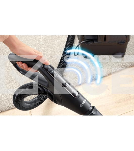 Пылесос Bosch BGS41POW1 черный/красный, 700 Вт, уборка сухая, пылесборник контейнер, 2.4 л
