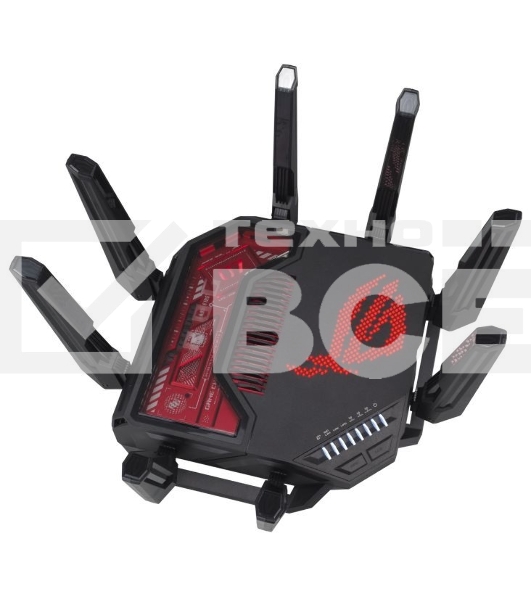 Маршрутизатор ASUS GT-BE19000, черный/красный, 90IG0850-MO9A0V