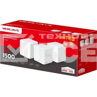Бесшовный Mesh роутер Mercusys Halo H60X (3-pack) AX1500 Wi-Fi 6 система