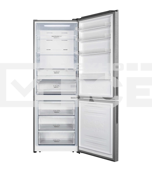 Холодильник Gorenje NRK720EAXL4 серый двухкамерный 347/109л морозилка снизу, No Frost