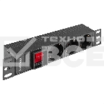 Блок розеток 10' с выключателем с подсветкой ExeGate ServerPro PDU-10H305 Al-3S-C14-SW (10', 1U, Алюминий, 3 Schuko, C14, выкл. с подсветкой, (ШхВхГ): 254х45х45 мм, черный, RTL), фото6