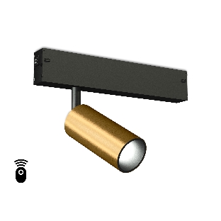 Управляемый светодиодный светильник для шинопровода Magnetic Ambrella light GL1203 GD золото IP20 7W 3000K-6400K 220V 36° D35*80 (Без ПДУ)