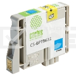 Картридж струйный Cactus CS-EPT0632 голубой (10 мл) для Epson Stylus C67/C87/CX3700/CX4100/CX4700, фото 1