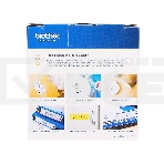 Пленочная клеящаяся лента Brother DK22211 29 мм x 15.24 м, черный шрифт, белый фон, фото3