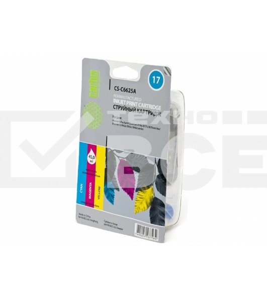 Картридж струйный Cactus CS-C6625A №17 цветной (480 стр., 39 мл.) для HP DJ 816c/817/825/840/841c/842c/843c/845c