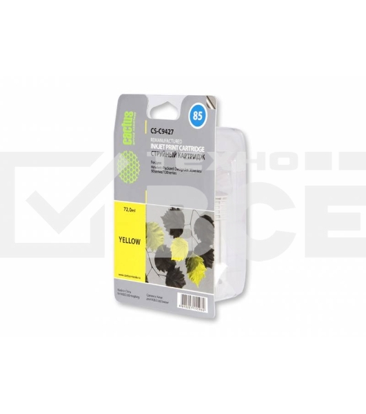 Картридж струйный Cactus CS-C9427 желтый для №85 HP DJ 30/130 (72ml)