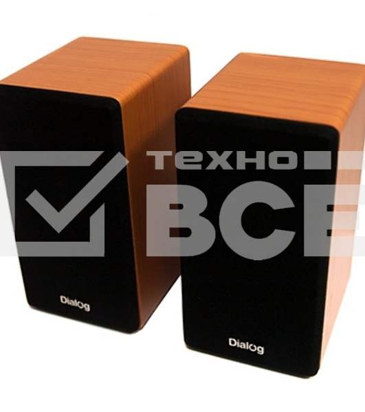 Колонки Dialog AST-20UP - акустические колонки 2.0, 6W RMS, Cherry , питание от USB
