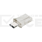 Флешка USB Transcend JetFlash 890S (TS128GJF890S), 128Gb, USB 3.1/Type-C, R/W 70/25, темно-серый, фото 1
