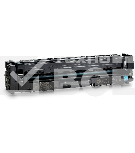 Картридж лазерный HP CF541X (HP 203X) голубой для HP LaserJet M254/M280/M281 2500 страниц.