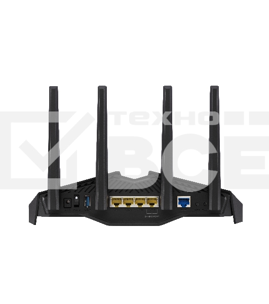 Роутер ASUS RT-AX82U роутер 802.11b/g/n/ac/ax, до 574 + 4804Мбит/c, 2,4 + 5 гГц, 4 антенны, USB, GBT LAN ; 90IG05G0-MO3R10