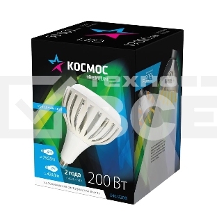 Лампа светодиодная KOSMOS premium HWLED 200Вт 6500К E40 220В Космос KHWLED200WE4065
