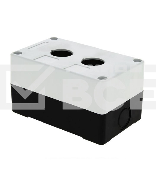 Корпус КП 102 2 кнопки белый EKF cpb-102-w