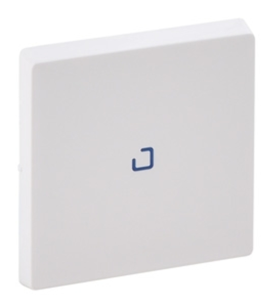 Лицевая панель для выключателя одноклавишного с подсветкой/индикацией . Белая Valena LIFE. 