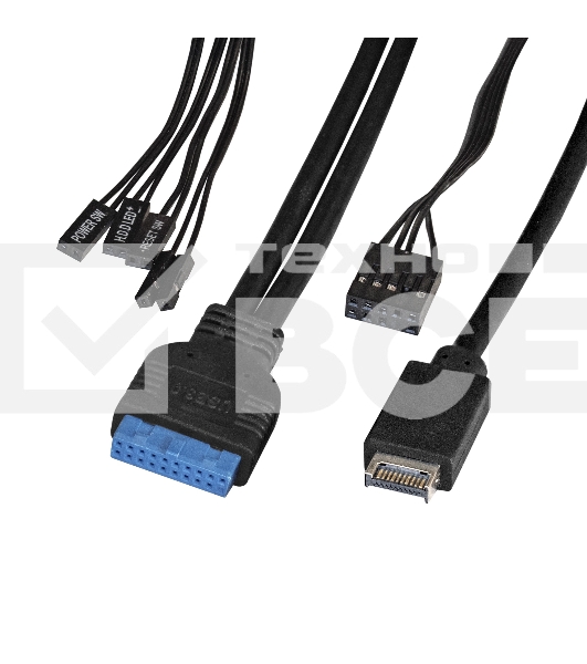 Компьютерный корпус Miditower ExeGate XP-332UC-XP400 (ATX, XP400 с вент. 12см, 2*USB3.0+1*TypeC, аудио, черный)