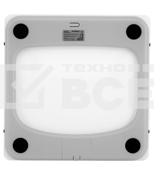 Весы напольные электронные Hyundai H-BS03871 макс.180кг белый