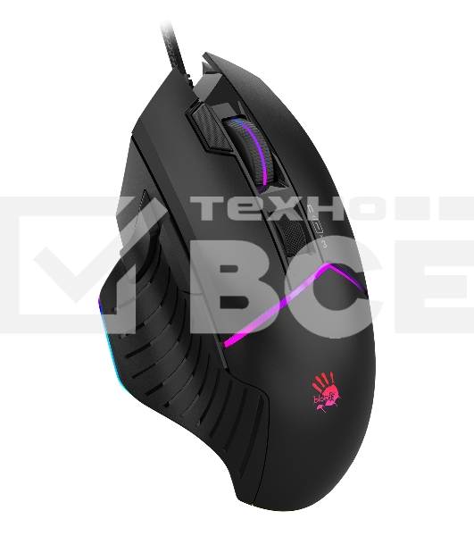 Мышь проводная A4Tech Bloody W95 Max черный, 12000 dpi, USB, кнопки - 10