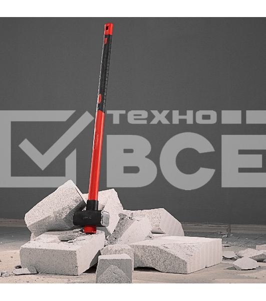 Кувалда Matrix 3000г фибергласовая обрезиненная рукоятка master