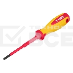 Отвертка Matrix Insulated, SL4,0 x 100 мм, CrMo, до 1000 В, двухкомп.рукоятка, фото2