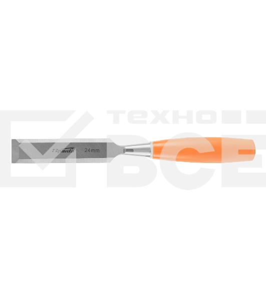 Стамеска Sparta 24 мм, плоская, пластиковая рукоятка