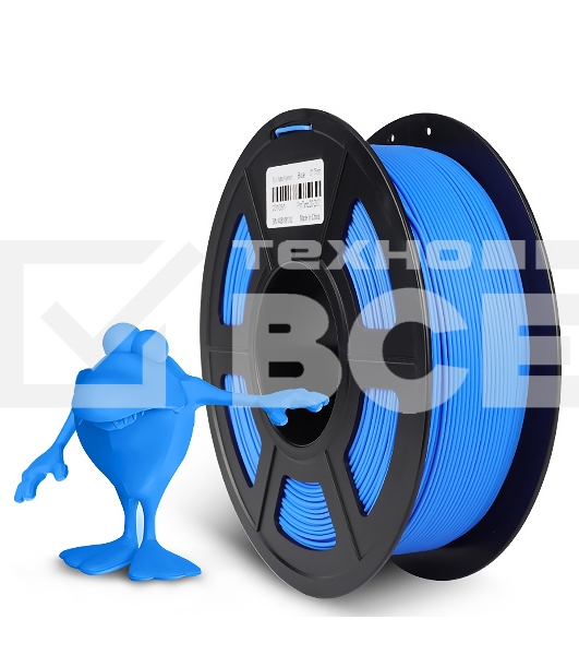 Филамент NVPRINT PLA Matte Blue для 3D печати диаметр 1.75мм  длина 330 метров  масса 1 кг